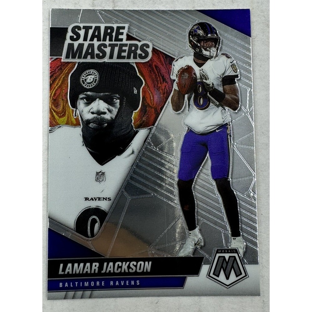 2021 Mosaic‎ Stare Masters - Lamar Jackson - SM1 - Baltimore Ravens